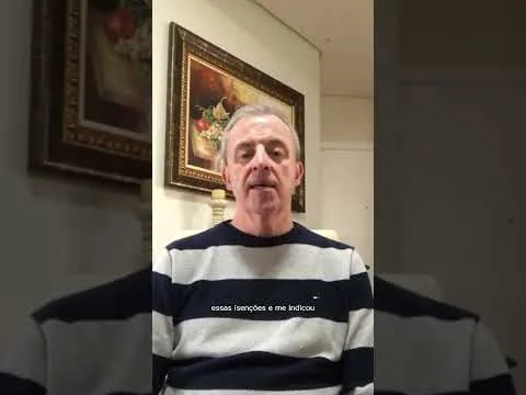 Depoimento em vídeo de Roque sobre isenção de Imposto de Renda